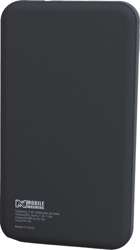 Mobile Warming 7.4v Battery & - Cable Black W/usb 4000mah!