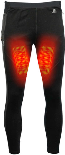 Mobile Warming Men's Merino - Heated Pants Black Large!