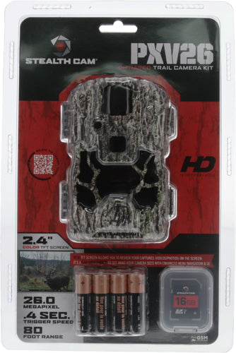 Stealth Cam Trail Cam Prevue - 26mp/720p Camo Battery/sd Cd!