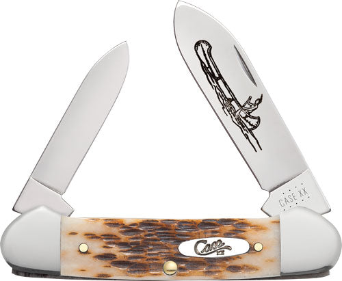 CASE KNIVES AMBER BONE PEACH