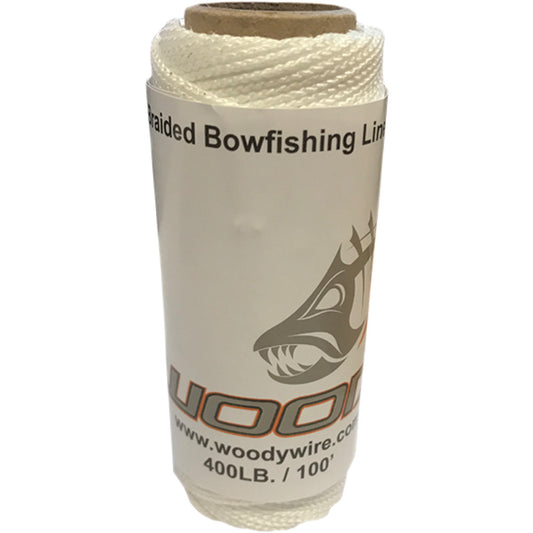 Woody Wire Bowfishing Braided Line 400 lb 100 ft.