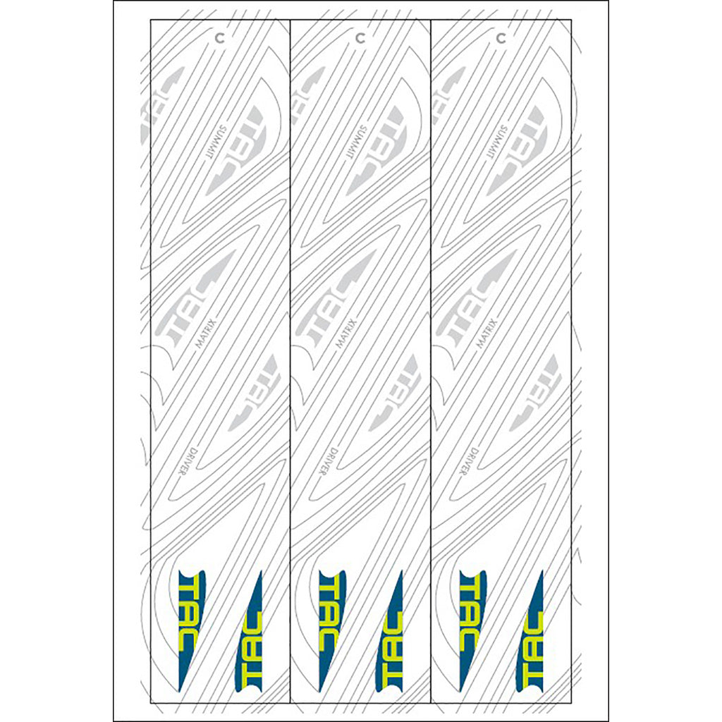 TAC Vanes Arrow Specific Wraps White Size C 4.675 13 pk.