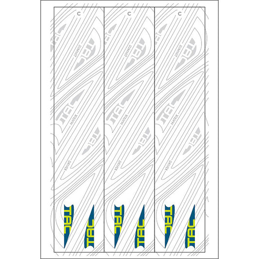 TAC Vanes Arrow Specific Wraps White Size C 4.675 13 pk.