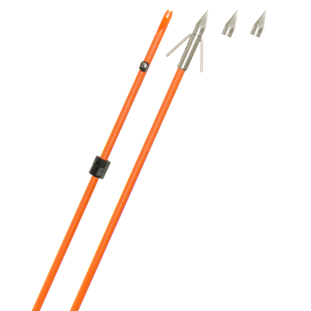 Fin Finder Raider Pro Bowfishing Arrow Orange with Big Head Point