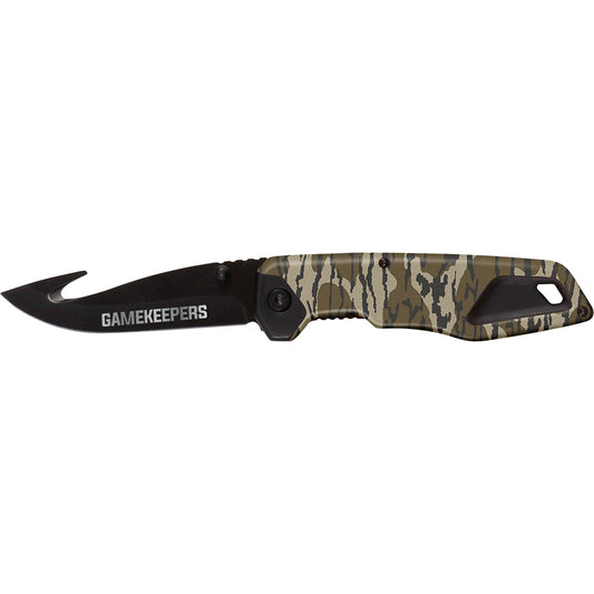 Gamekeeper Drop Point Folding Knife Mossy Oak Bottomland