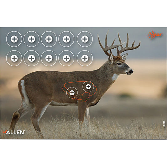EzAim Four Color Whitetail Paper Target 16.5x24 2 pk.