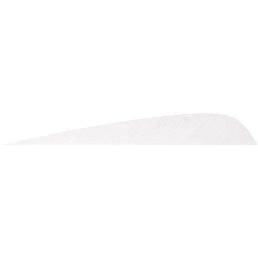 Gateway Parabolic Feathers Flo White 4 in. LW 50 pk.