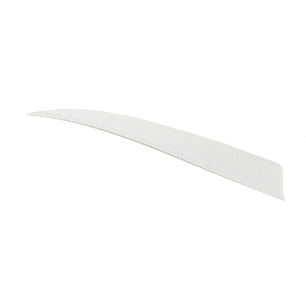 Trueflight Shield Cut Feathers White 4 in. RW 100 pk.