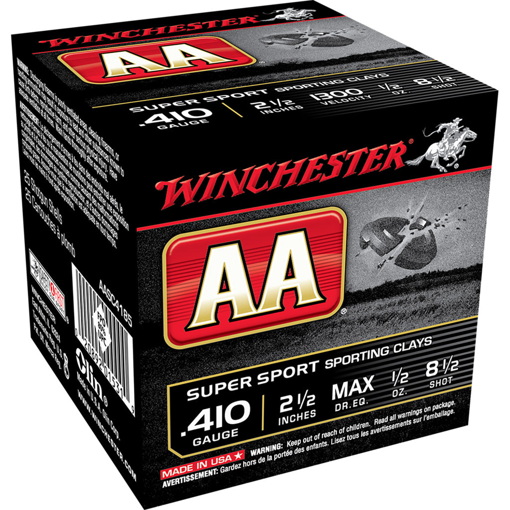 Winchester AA Sporting Clays Load 410 ga. 2.5 in. 1/2 oz. 8.5 Shot 25 rd.