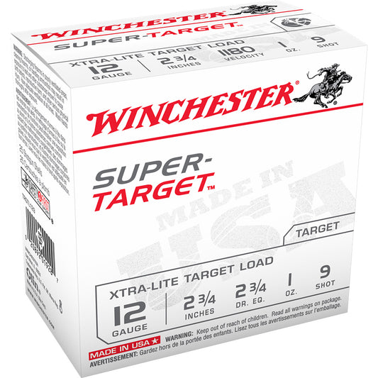 Winchester USA Super Target Load 12 ga. 2.75 in. 1 oz. 9 Shot 25 rd.