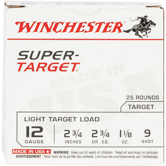 Winchester USA Super Target Load 12 ga. 2.75 in. 1 1/8 oz. 9 Shot 25 rd.