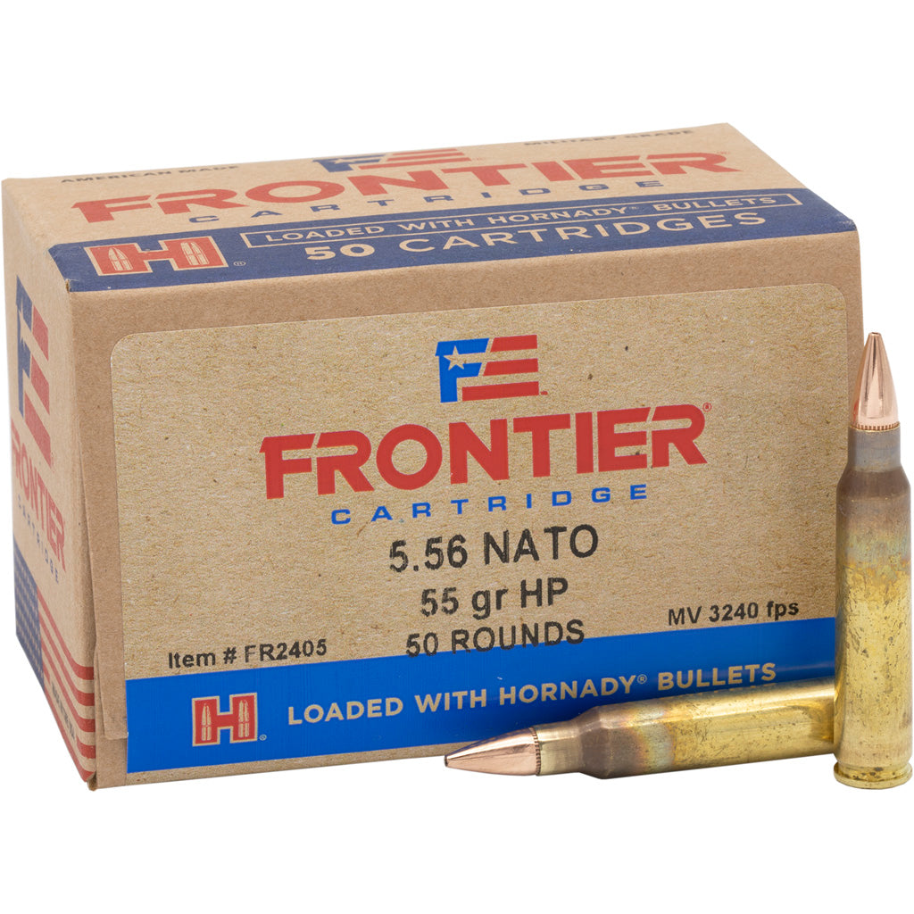 Hornady Frontier Rifle Ammo 5.56 NATO 55 gr. Hollow Point Match 50 rd.