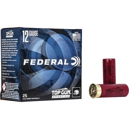 Federal Top Gun Sporting Shotgun Ammo 12 ga. 2.75 in. 1250 FPS 1 oz. 8 Shot 25 Rd.
