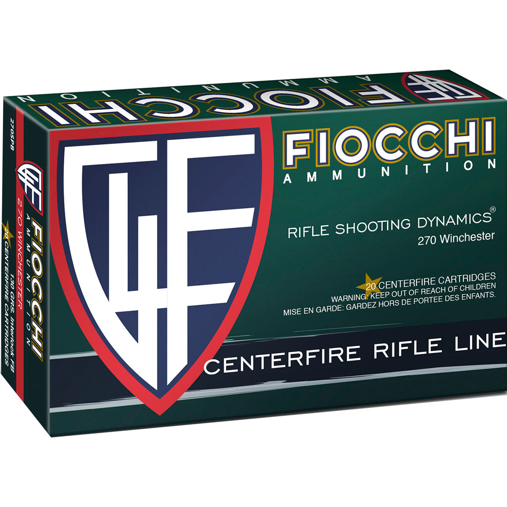 Fiocchi Field Dynamics Centerfire Rifle Ammo 270 Win. 130 gr. PSP 20 rd.