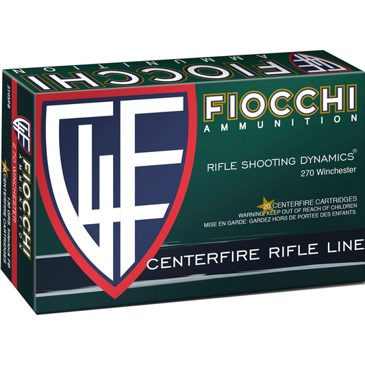 Fiocchi Field Dynamics Centerfire Rifle Ammo 270 Win. 130 gr. PSP 20 rd.