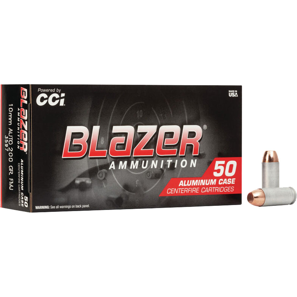 CCI Blazer Pistol Ammo 10mm 200 gr. FMJ 50 rd.