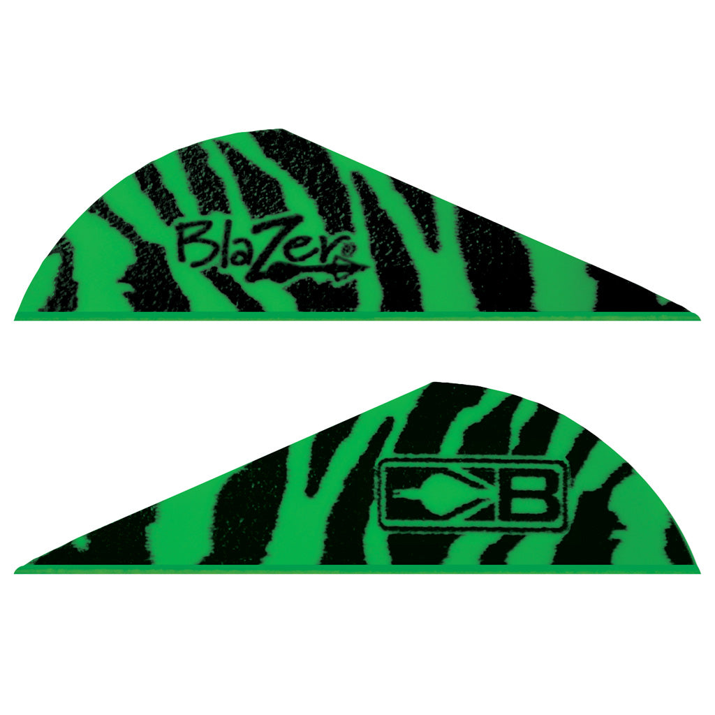 Bohning Blazer Vanes Green Tiger 100 pk.
