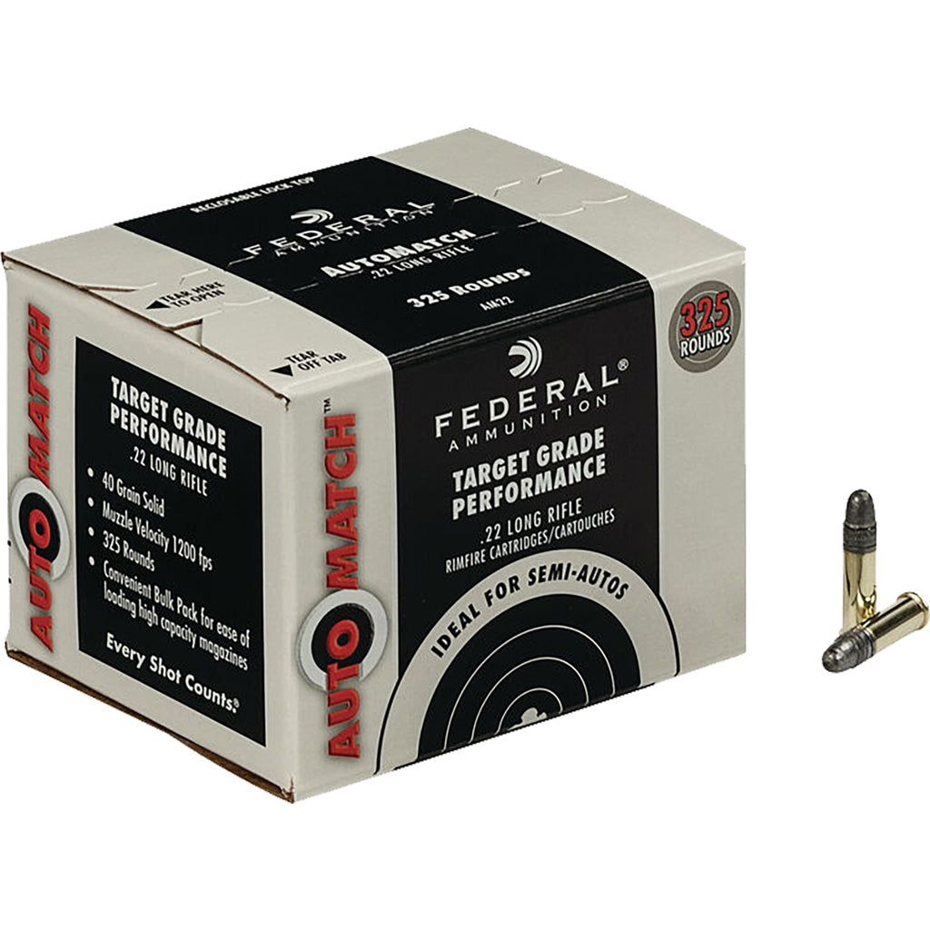 Federal Champion Training Rimfire Ammo 22 LR 40 gr. Lead Round Nose 325 rd.