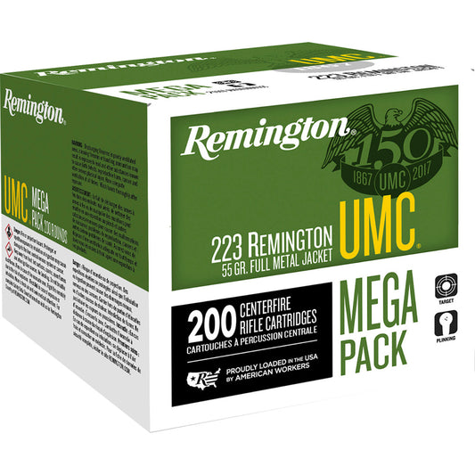 Remington UMC Centerfire Rifle Ammo 223 Rem. 55 gr. FMJ 200 rd.