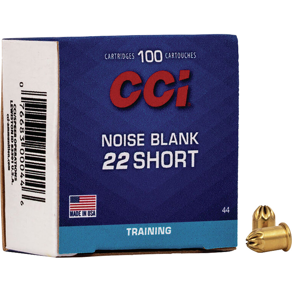 CCI Blank Paper Noise Blanks Rimfire Ammo 22 Short Blank 100 rd.