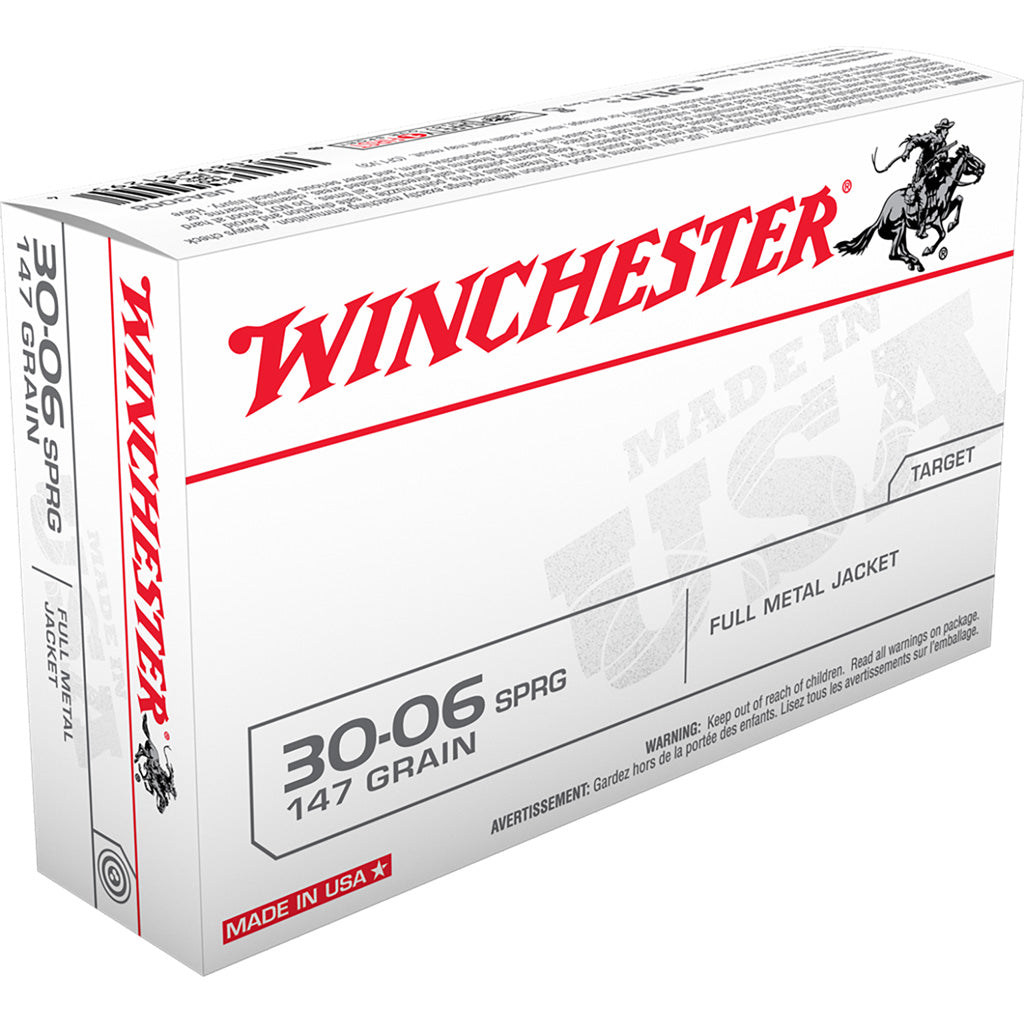 Winchester USA Rifle Ammo 30-06 Sprg. 147 gr. FMJ 20 rd.