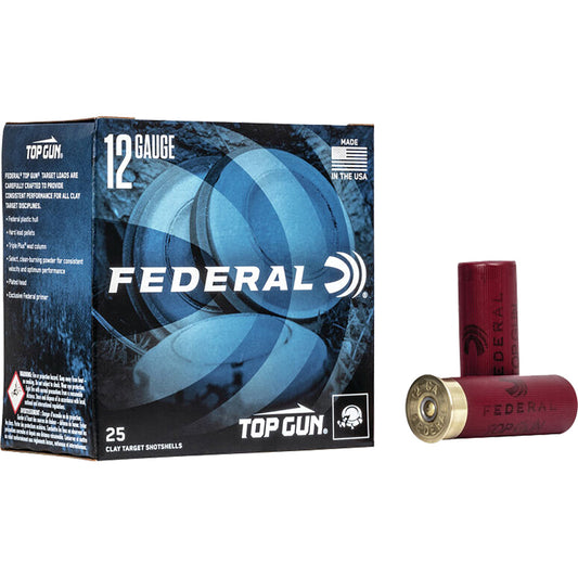 Federal Top Gun Shotgun Ammo 12 Gauge 2.75 in. 1 1/8 oz. 7.5 Shot 25 rd.