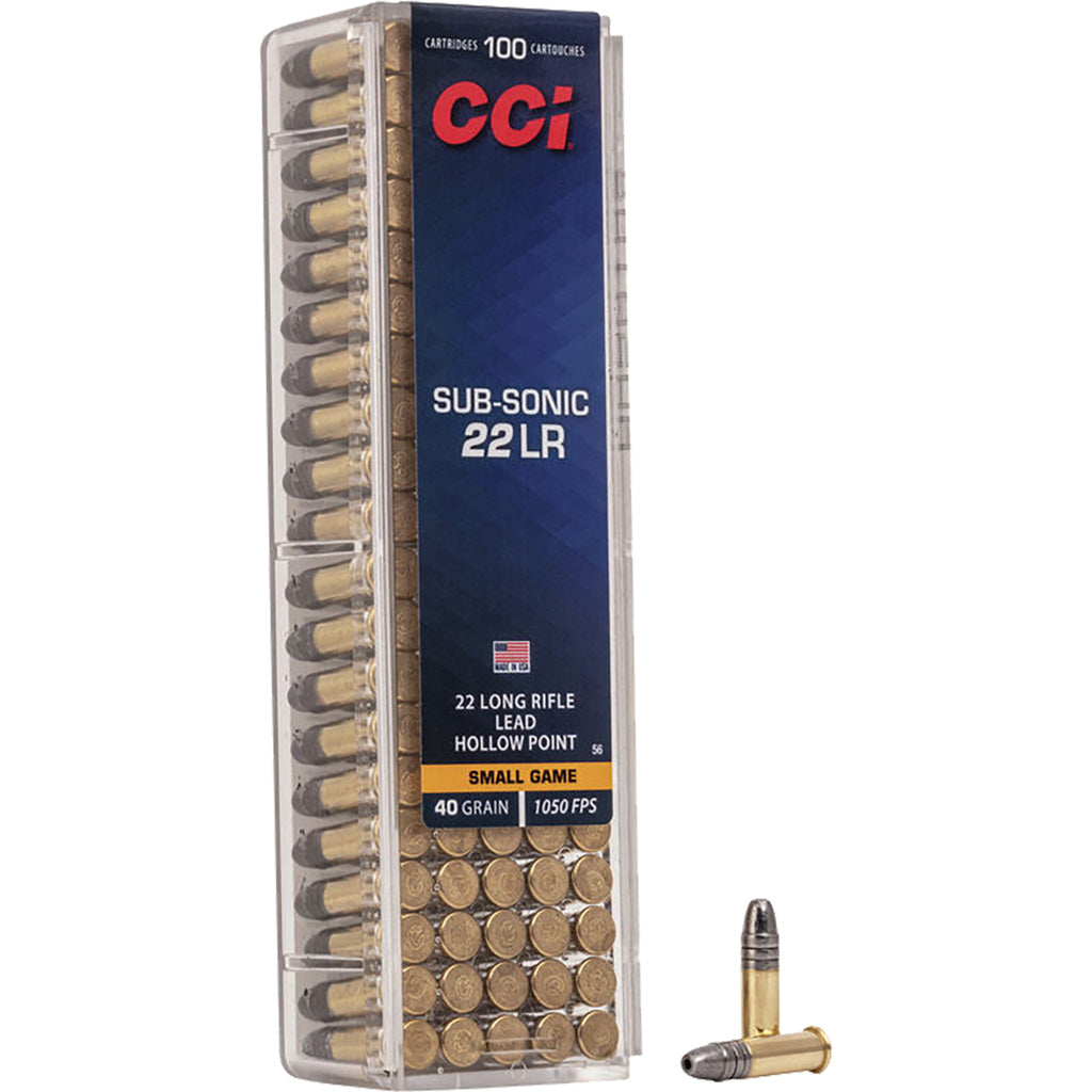 CCI SUBSONIC 22LR 40GR LEAD-HP