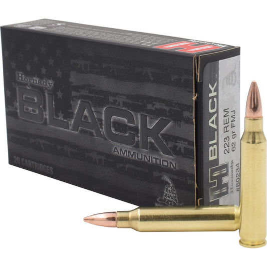 HORNADY BLACK 223 REM  62GR
