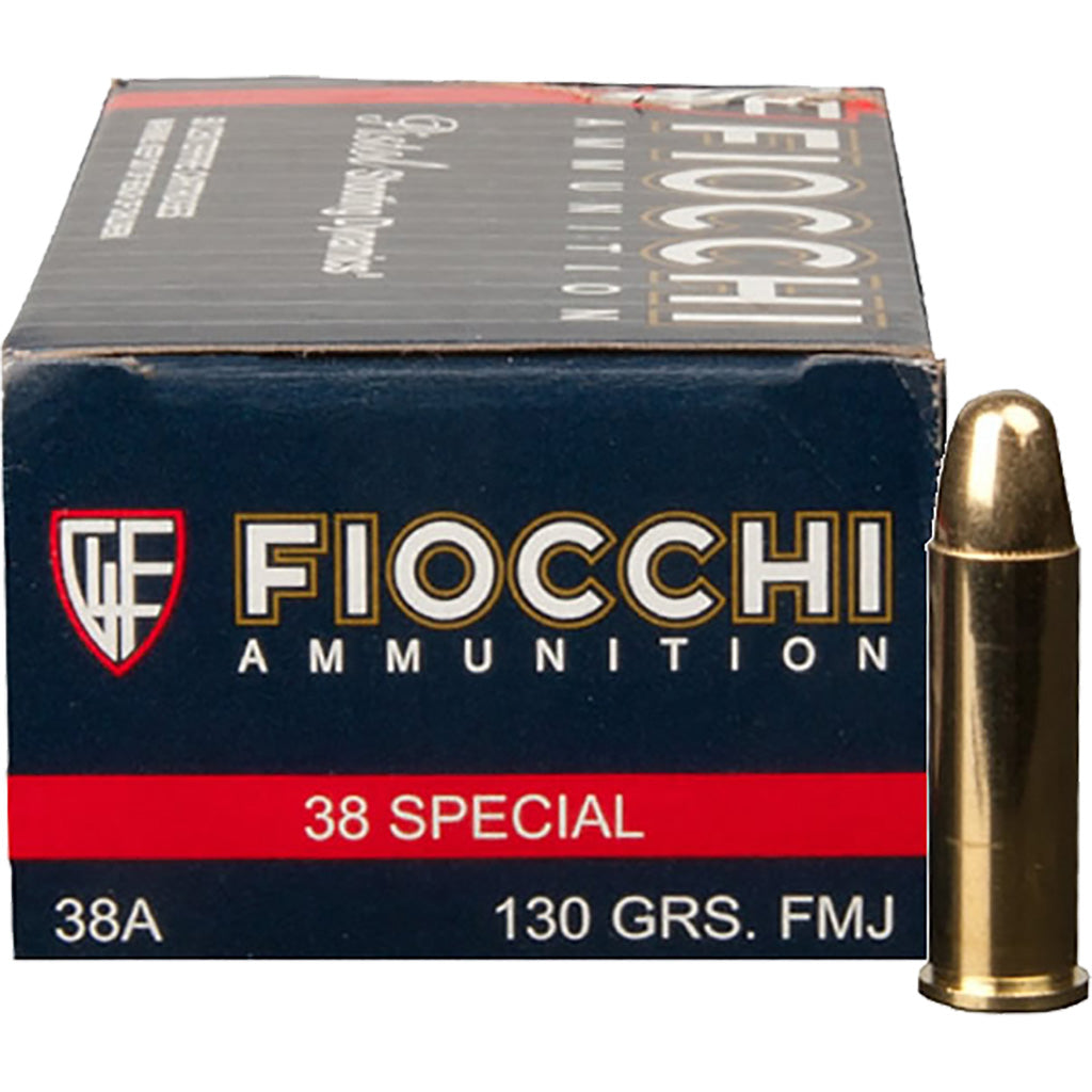 Fiocchi Shooting Dynamics Pistol Ammo 38 Spl 130 gr. FMJ 50 rd.