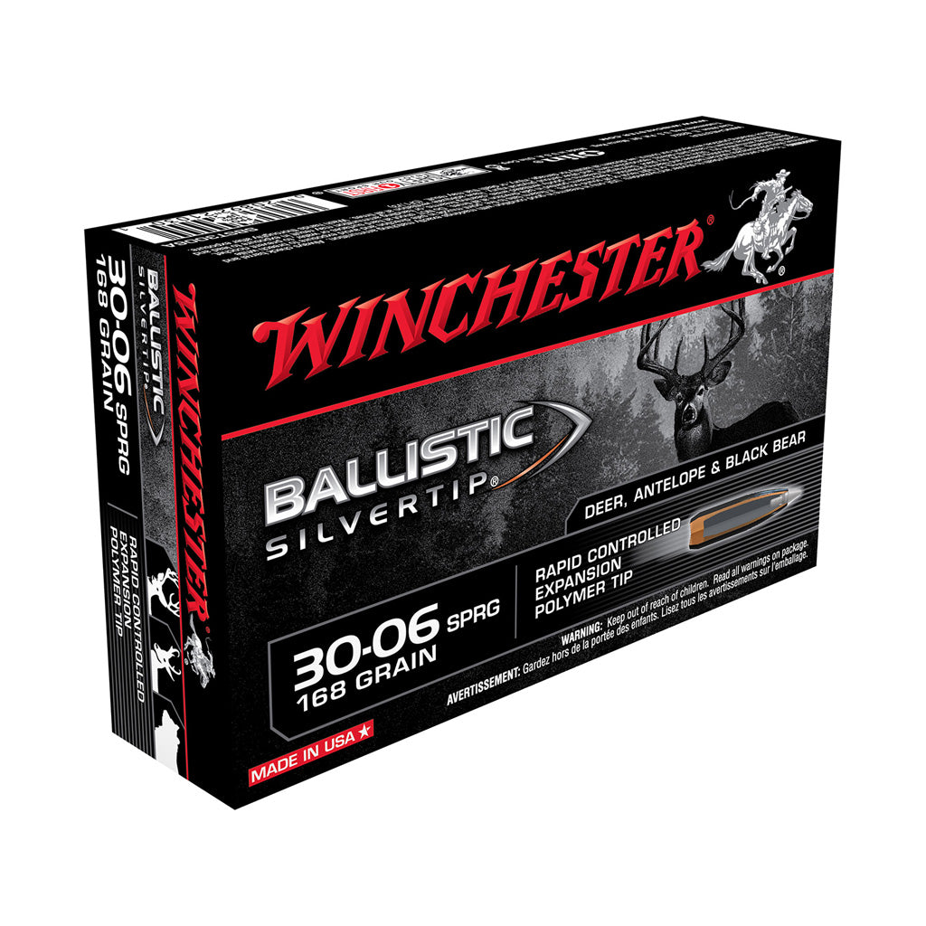 Winchester Ballistic Silvertip Rifle Ammo 30-06 Sprg. 180 gr. Ballistic Silvertip 20 rd.