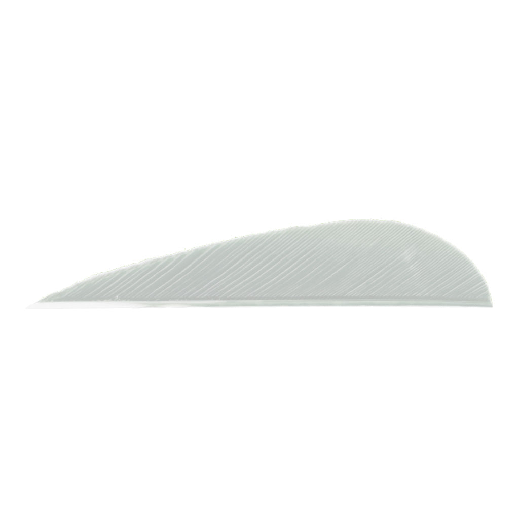 Trueflight Parabolic Feathers White 3 in. RW 100 pk.