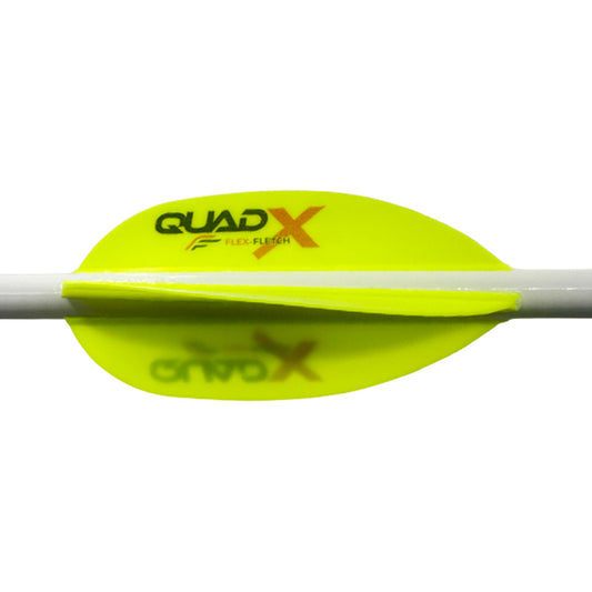 Flex Fletch Quad X Vanes Flo Yellow 50 pk.