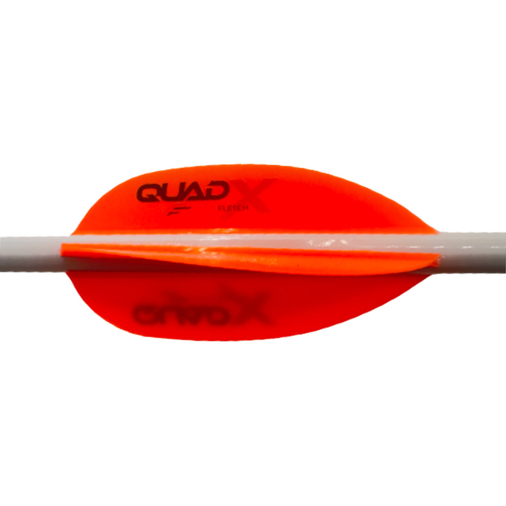 Flex Fletch Quad X Vanes Blaze Orange 50 pk.