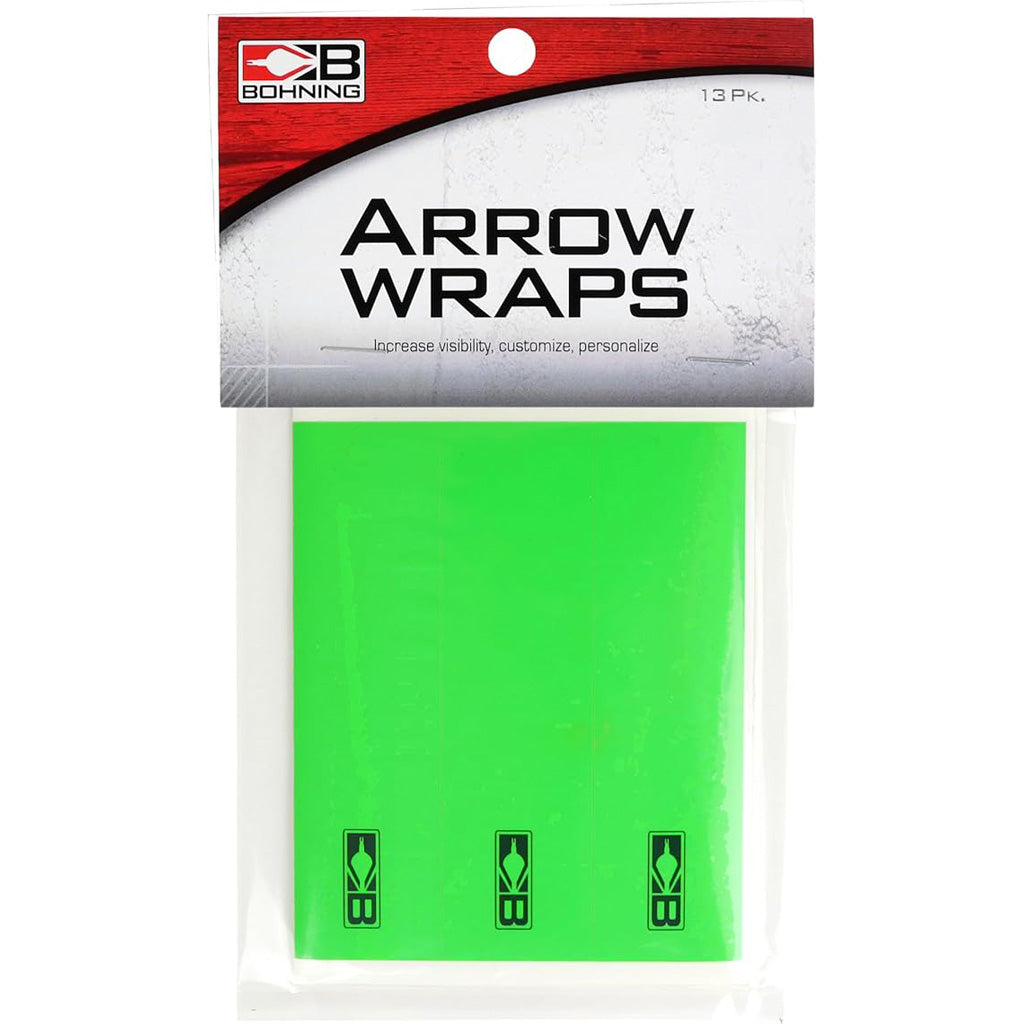 Bohning Arrow Wraps Small diameter 5.5 in. Neon Green 13 pk.