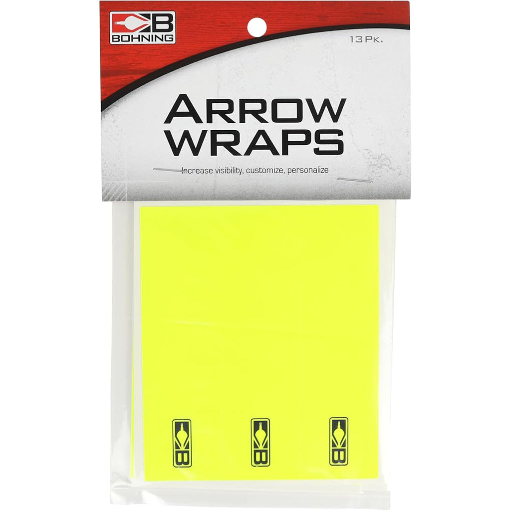 Bohning Arrow Wraps Standard 5.5 in. Neon Yellow 13 pk.