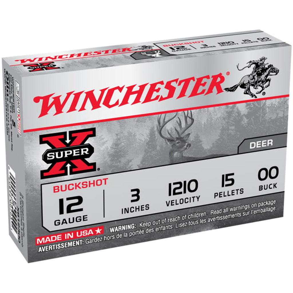 Winchester Super X Load 12 ga. 3 in. Buckshot 00 15 rd.