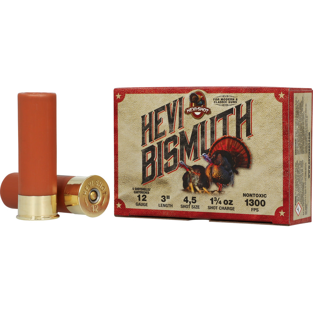 Hevi-Shot Hevi Bismuth Turkey Load 12 ga. 3 in. 1 3/4 oz. 4 & 5 Shot 5 rd.