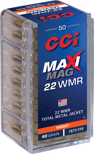 CCI MAXI-MAG 22WMR 40GR FMJ