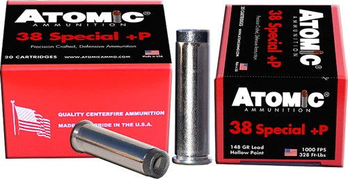 ATOMIC 38 SPECIAL +P 148GR WC