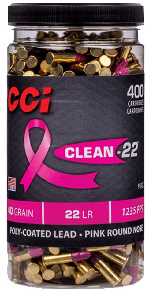 CCI CLEAN 22LR 40GR PINK POLY