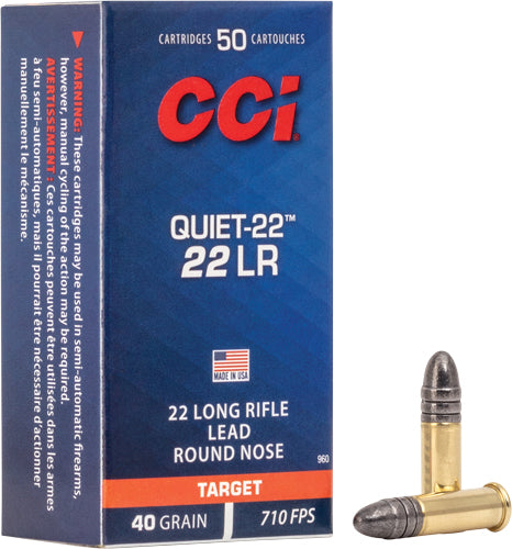 CCI QUIET 22LR 40GR LEAD-RN