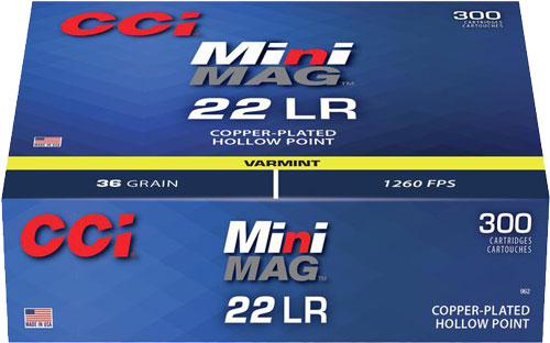 CCI MINI-MAG 22LR 36GR PLATED