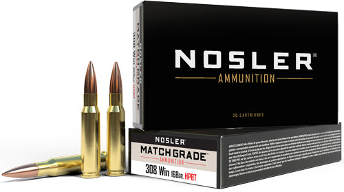 NOSLER MATCH 308 WIN 168GR