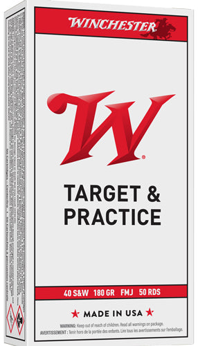 WINCHESTER USA 40 SW 180GR FMJ