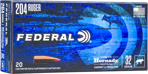 FEDERAL 204 RUGER 32GR V-MAX