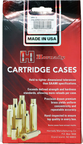 HORNADY UNPRIMED CASES 222