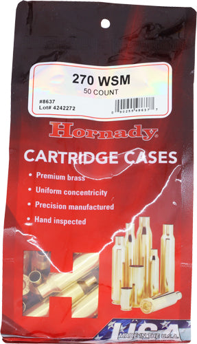 HORNADY UNPRIMED CASES 270 WSM