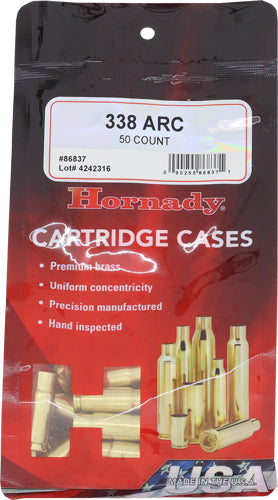 HORNADY UNPRIMED CASES 338 ARC