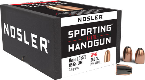NOSLER BULLETS 9MM .355