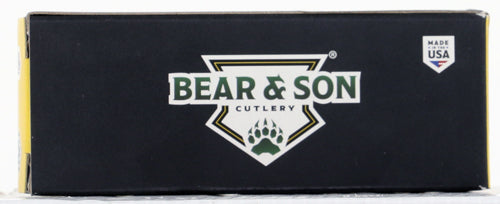 Bear & Son Slip Joint Folder - 1.5" Black/ss Alumimun Handle